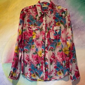 MAGAZINE Floral Button-Up Shirt Magazine
Medium (M) Bohemian-style clothing